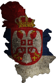 Drapeaux Europe Serbie Carte 