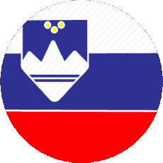Flags Europe Slovenia Round 