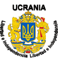 Banderas Europa Ucrania Libertad e Independencia 