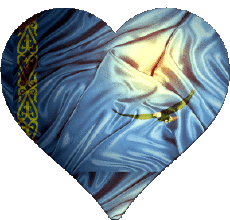 Flags Asia Kazakhstan Heart 