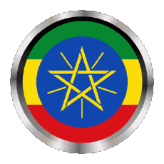 Bandiere Africa Etiopia Rotondo - Anelli 