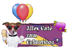 Messages German Alles Gute zum Geburtstag Tiere 006 