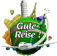 Messages Allemand Gute Reise Fond Transparent 04 