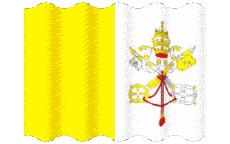 Drapeaux Europe Vatican Ondulation 