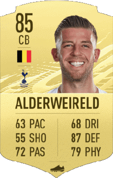 Multimedia Vídeo Juegos F I F A - Jugadores  cartas Bélgica Toby Alderweireld 