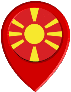 Bandiere Europa Macedonia Perno di posizione 