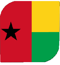 Flags Africa Guinea Bissau Square 