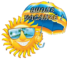 Messagi Italiano Buone Vacanze Sfondo trasparente 15 
