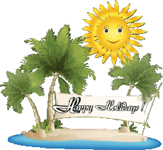 Messagi Inglese Happy Holidays Sfondo trasparente 21 