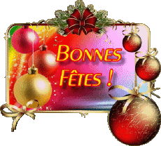 Mensajes Francés Bonnes Fêtes Série 09 
