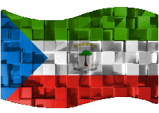 Drapeaux Afrique Guinée Equatorial Rectangle 