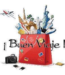 Messages Spanish Buen Viaje Transparent Background 01 