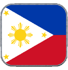 Flags Asia Philippines Square 