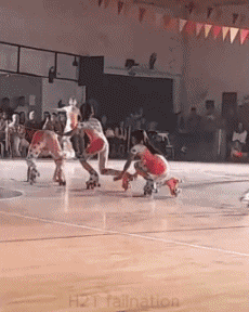 Humor -  Fun Sport Rollschuh Gamelle Fail 