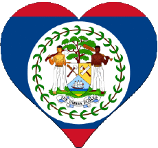 Fahnen Amerika Belize Verschiedene 