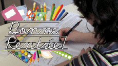 Messages French Bonne Rentrée Animated Background 005 