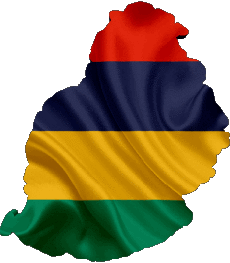 Banderas África Isla mauricio Mapa 