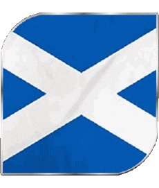 Bandiere Europa Scozia Quadrato 