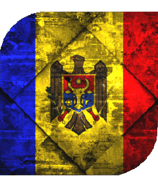 Flags Europe Moldova Square 