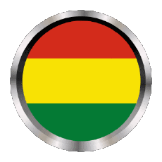Fahnen Amerika Bolivien Rund - Ringe 
