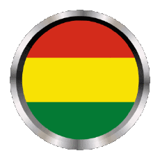 Flags America Bolivia Round - Rings 