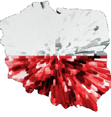 Flags Europe Poland Map 