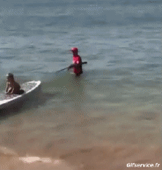 Humor -  Fun Sport Paddle Stürze - Fail 