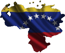 Drapeaux Amériques Vénézuéla carte 