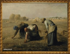 Jean-François Millet (II) - Les Glaneuses-Umorismo -  Fun Morphing - Sembra Vari dipinti ricreazioni d'arte covid contenimento sfida Jean-François Millet (II) - Les Glaneuses