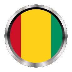 Bandiere Africa Guinea Rotondo - Anelli 