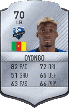 Multimedia Videospiele F I F A - Karten Spieler Kamerun Ambroise Oyongo 