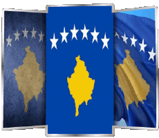 Banderas Europa Kosovo Forma 