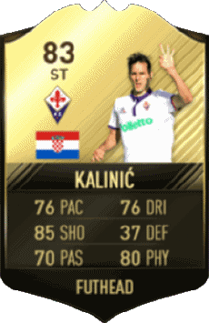 Multi Média Jeux Vidéo F I F A - Joueurs Cartes Croatie Nikola Kalinic 