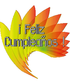 Messages Espagnol Feliz Cumpleaños Abstracto - Geométrico Fond Transparent 005 