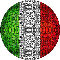 Drapeaux Europe Italie National Rond 