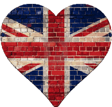 Banderas Europa Reino Unido Corazón 