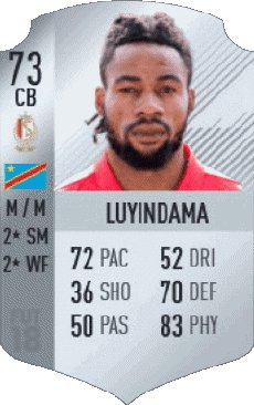 Multimedia Videospiele F I F A - Karten Spieler Kongo Christian Luyindama 