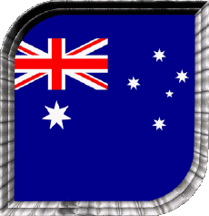 Flags Oceania Australia National Square 