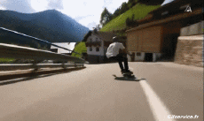 Umorismo -  Fun Sportivo Skateboard Road Down Hill Fun Win 