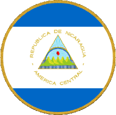 Bandiere America Nicaragua Tondo 