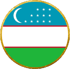 Flags Asia Uzbekistan Round 