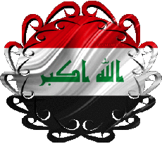 Bandiere Asia Iraq Forma 01 