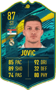 Multi Media Video Games F I F A - Card Players Serbia Luka Jovic 