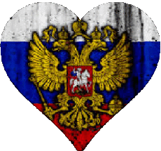 Fahnen Europa Russland Herz 