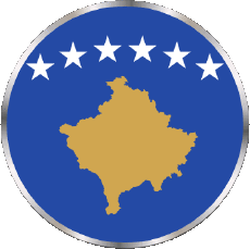 Bandiere Europa Kosovo Tondo 
