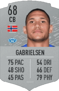 Multimedia Videospiele F I F A - Karten Spieler Norwegen Ruben Gabrielsen 