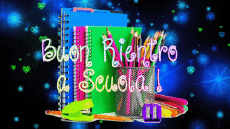 Messages Italian Buon Rientro a Scuola Animated Background 008 