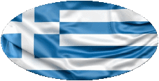 Bandiere Europa Grecia Ovale 
