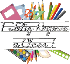 Nachrichten Spanisch Feliz Regreso a Clases Transparenter Hintergrund 003 