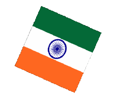 Fahnen Asien Indien Kugel - Würfel 